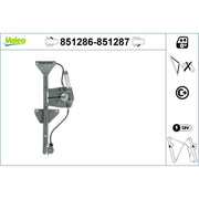Valeo Electric Window Regulator Lifter Left Front 851286