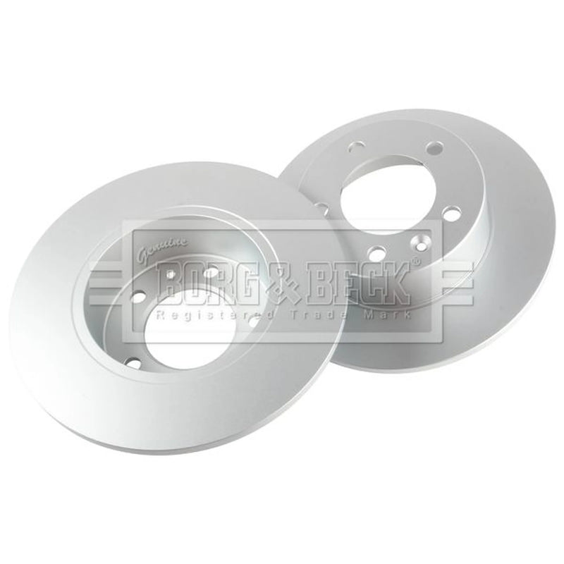 Borg & Beck 2 x Solid Rear Brake Discs BBD5164