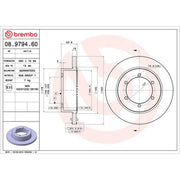 Brembo Rear Brake Discs 08.9794.60