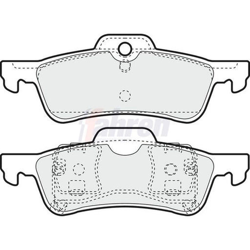 Fahren Rear Brake Pad Set FBP3065