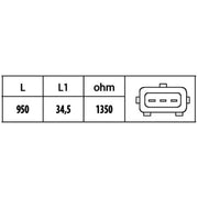 Hella Crankshaft Position Sensor 6PU 009 146-451