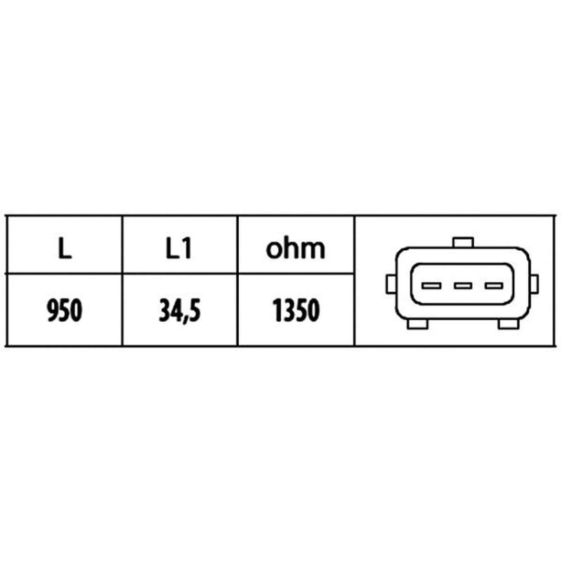 Hella Crankshaft Position Sensor 6PU 009 146-451
