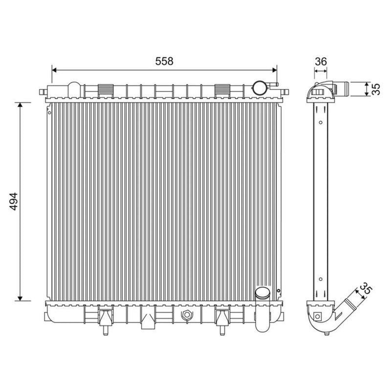 Valeo Engine Radiator 701261