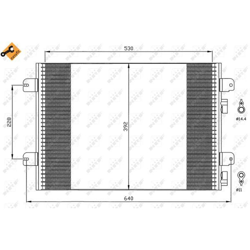 NRF Air Conditioning Condenser 35542