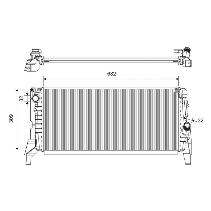 Valeo Engine Radiator 701422