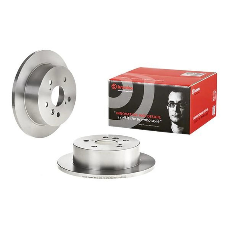 Brembo 2 x Solid Rear Brake Discs 08.A108.10