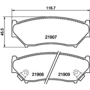 DON Front Brake Pad Set PCP1380