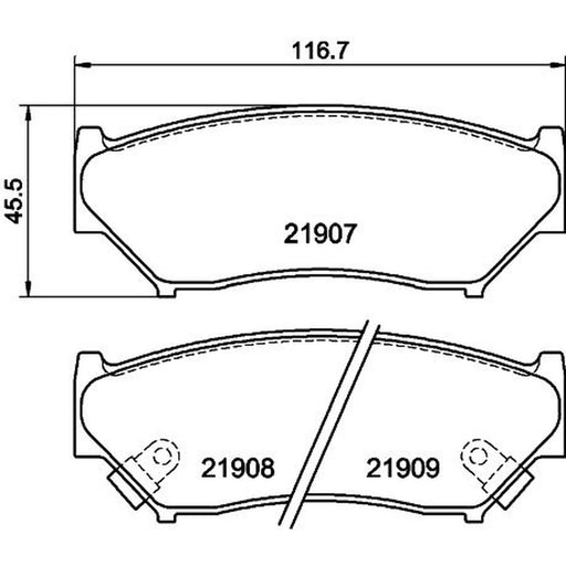 DON Front Brake Pad Set PCP1380