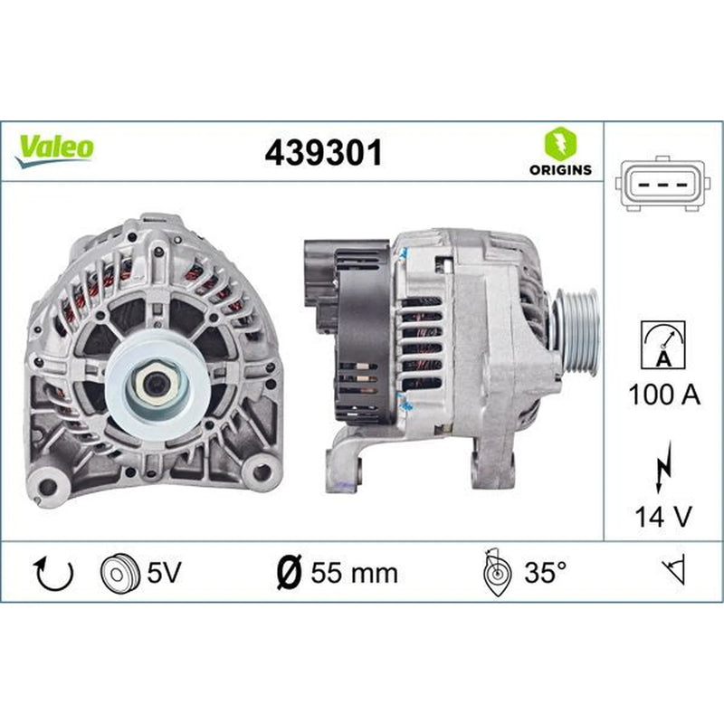 Valeo Car Alternator 12V 439301