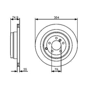 Bosch 2 x Rear Brake Discs 0 986 479 479