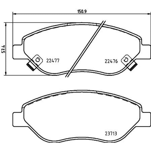 DON Front Brake Pad Set PCP1911