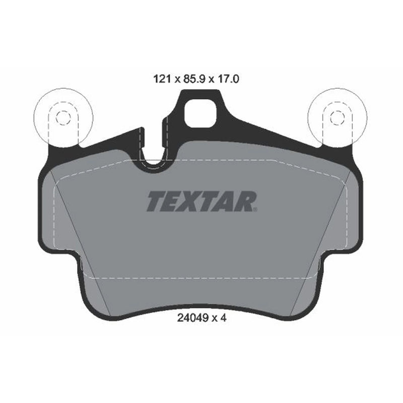 Textar Rear Brake Pad Set 2404901