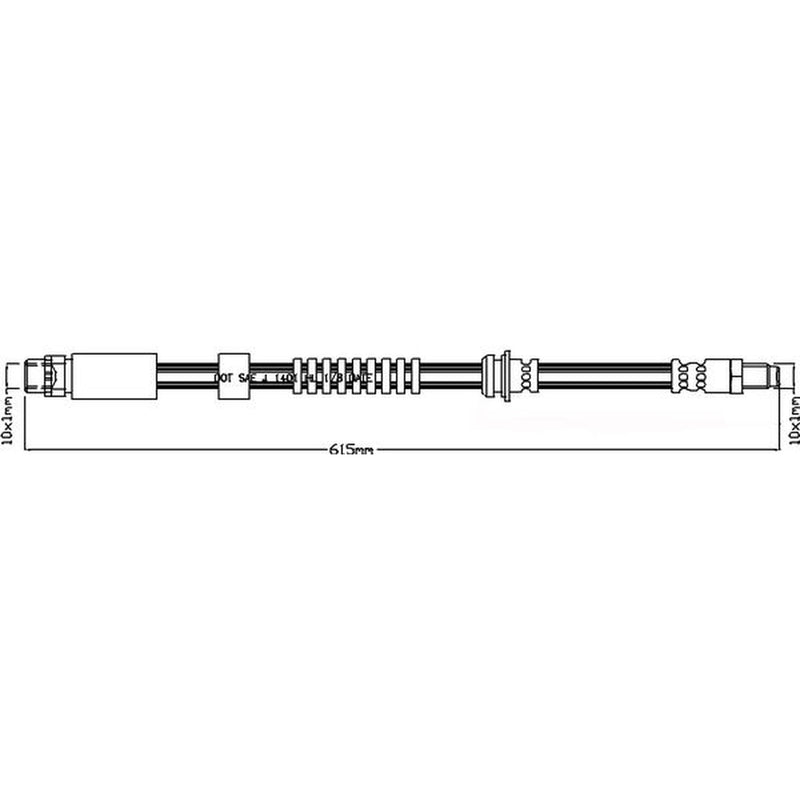Juratek Brake Hydraulic Hose Line Front JBH1294