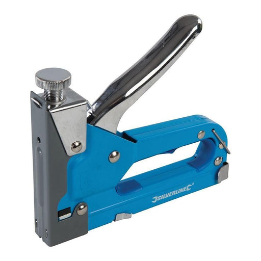 Silverline 3-in-1 Staple Gun 4 - 14mm Type 10J Silverline  - Town Parts
