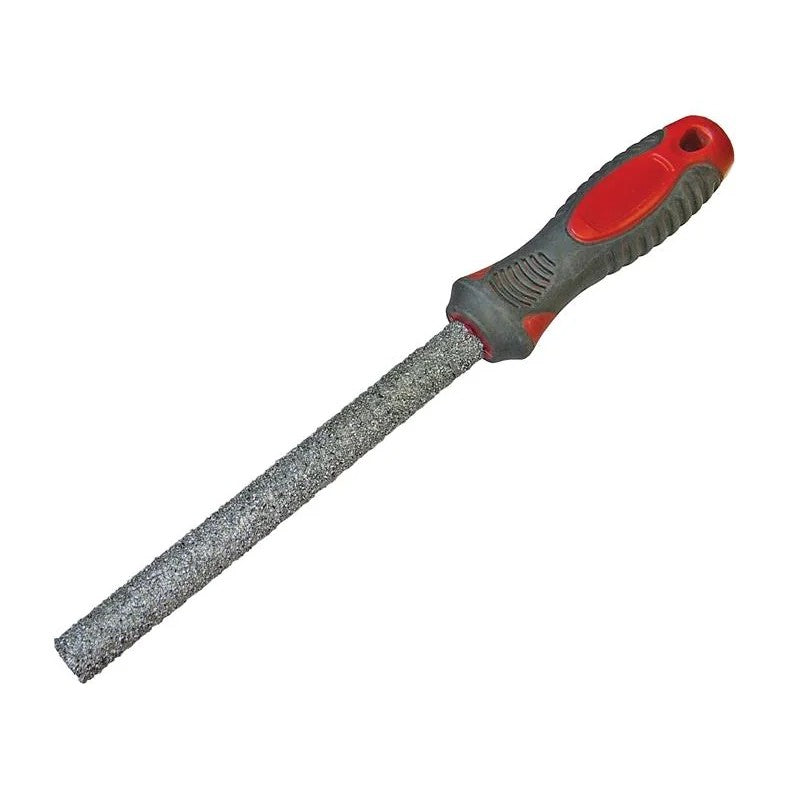 Faithfull Carbide Tile File Half Round Soft Grip 150mm (6in) - FAITLFILE