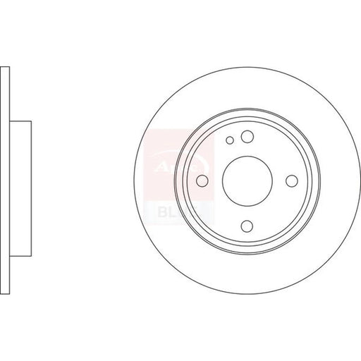 Apec 2 x Solid Rear Brake Discs SDK7013