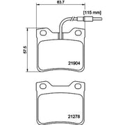 DON Rear Brake Pad Set PCP1672