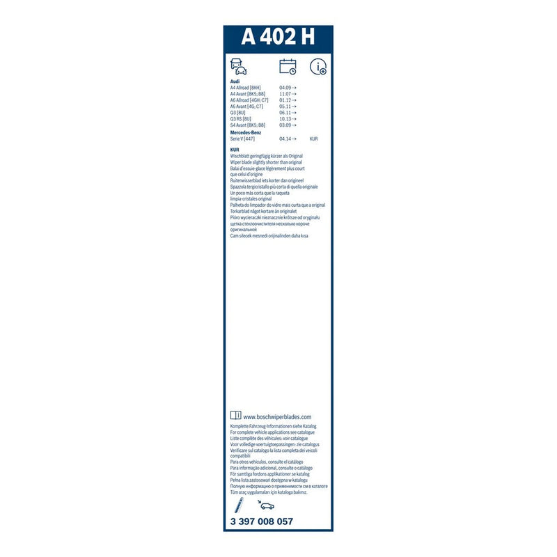 Bosch Aerotwin Wiper Blade 400mm — A402H OE 8K9955425