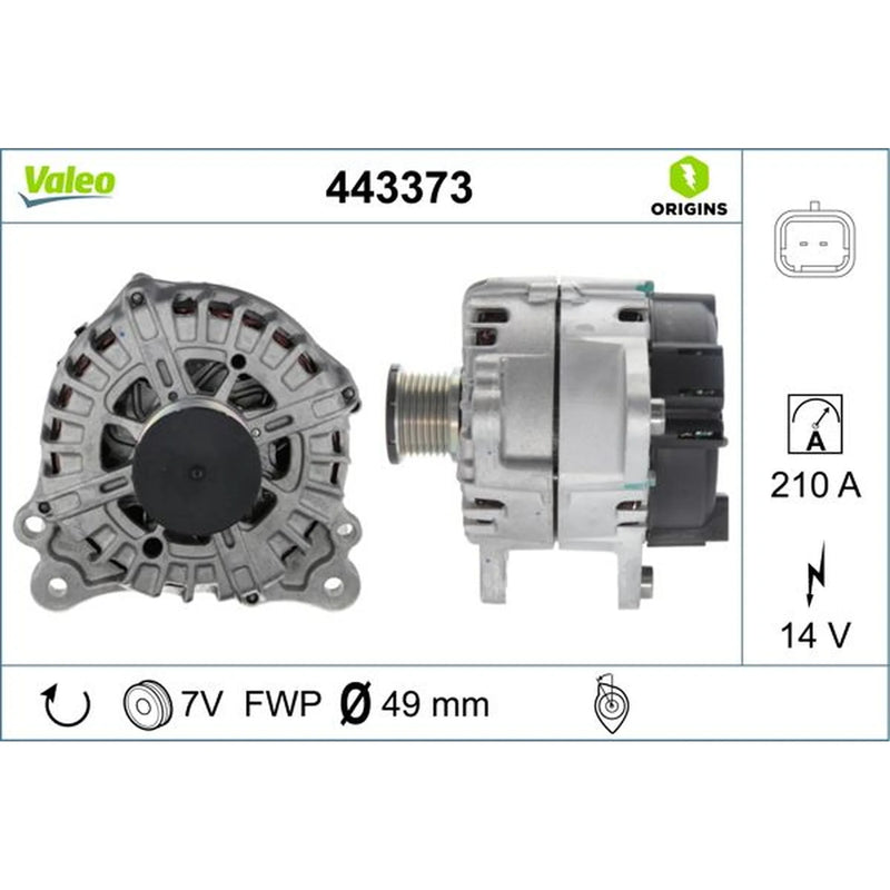 Valeo Car Alternator 12V 443373