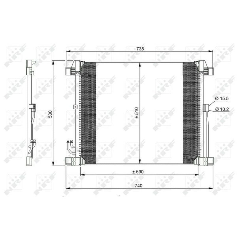 NRF Air Conditioning Condenser 350099