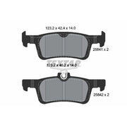 Textar Rear Brake Pad Set 2584104