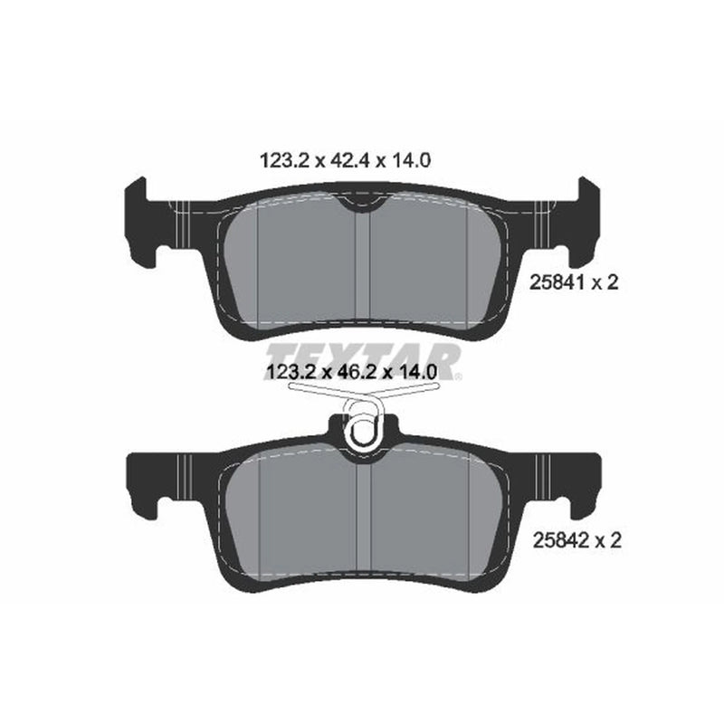 Textar Rear Brake Pad Set 2584104