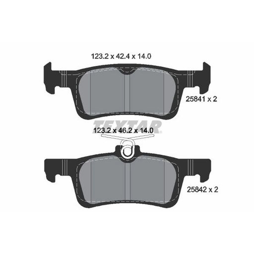 Textar Rear Brake Pad Set 2584104
