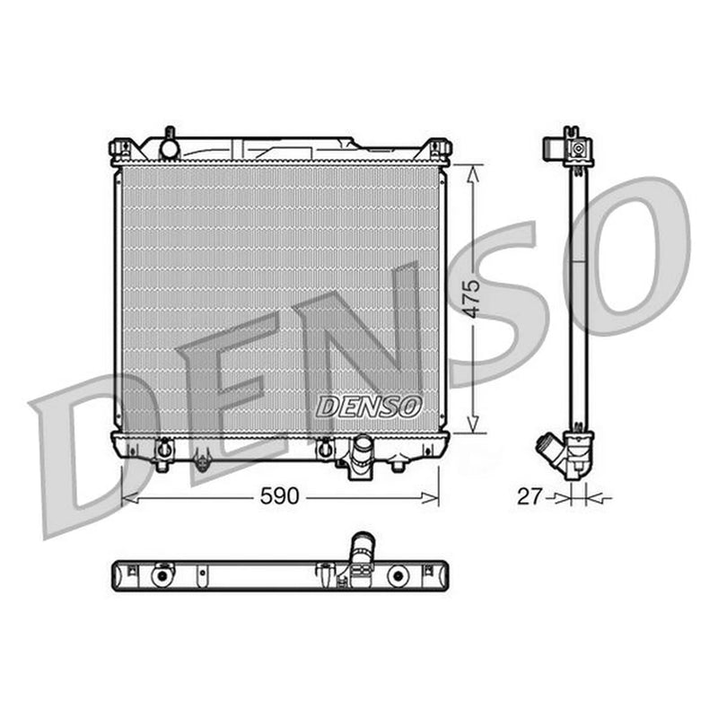 Denso Engine Radiator DRM47020