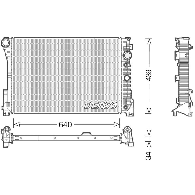 Denso Engine Radiator DRM17048