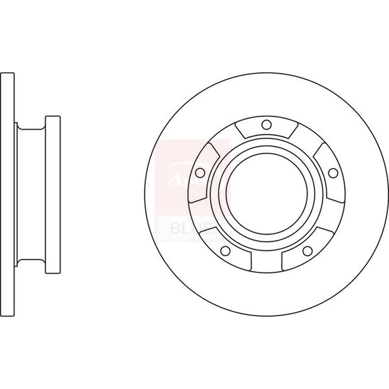 Apec 2 x Rear Brake Discs SDK6736