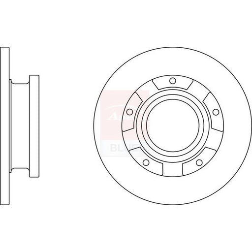 Apec 2 x Rear Brake Discs SDK6736