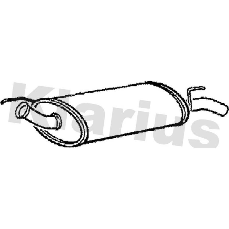 Klarius Box With Tail Pipe Rear RN316L