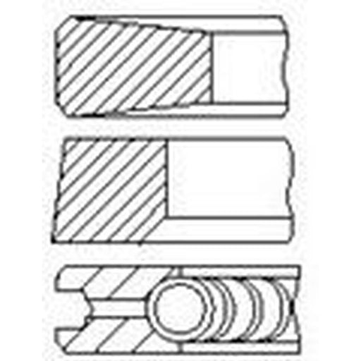 FAI Piston Ring Kit (1CYL) PR10-000 0640P1 PR10-000