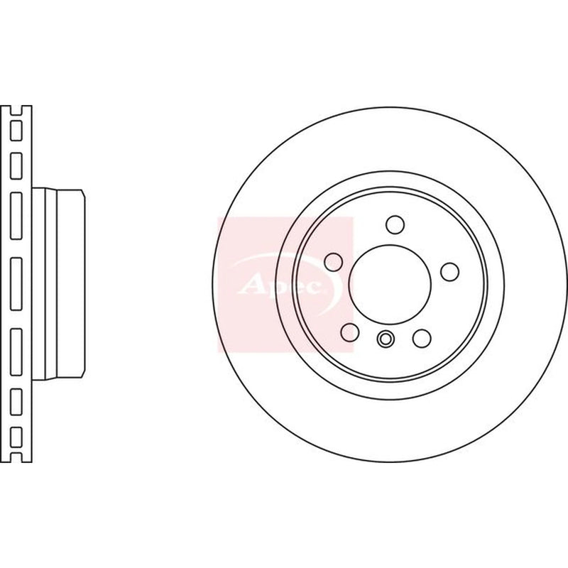 Apec 2 x Front Brake Discs DSK2594