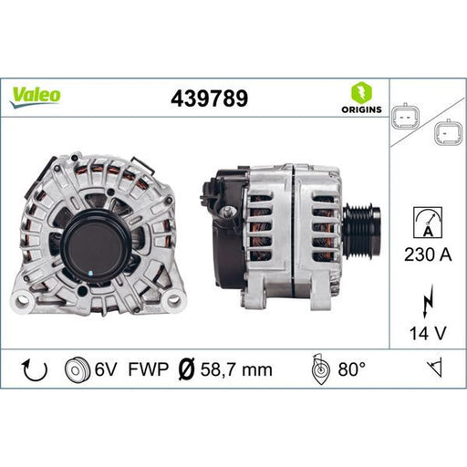 Valeo Car Alternator 12V 439789