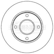 Borg & Beck 2 x Vented Front Brake Discs BBD5214