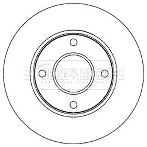 Borg & Beck 2 x Vented Front Brake Discs BBD5214