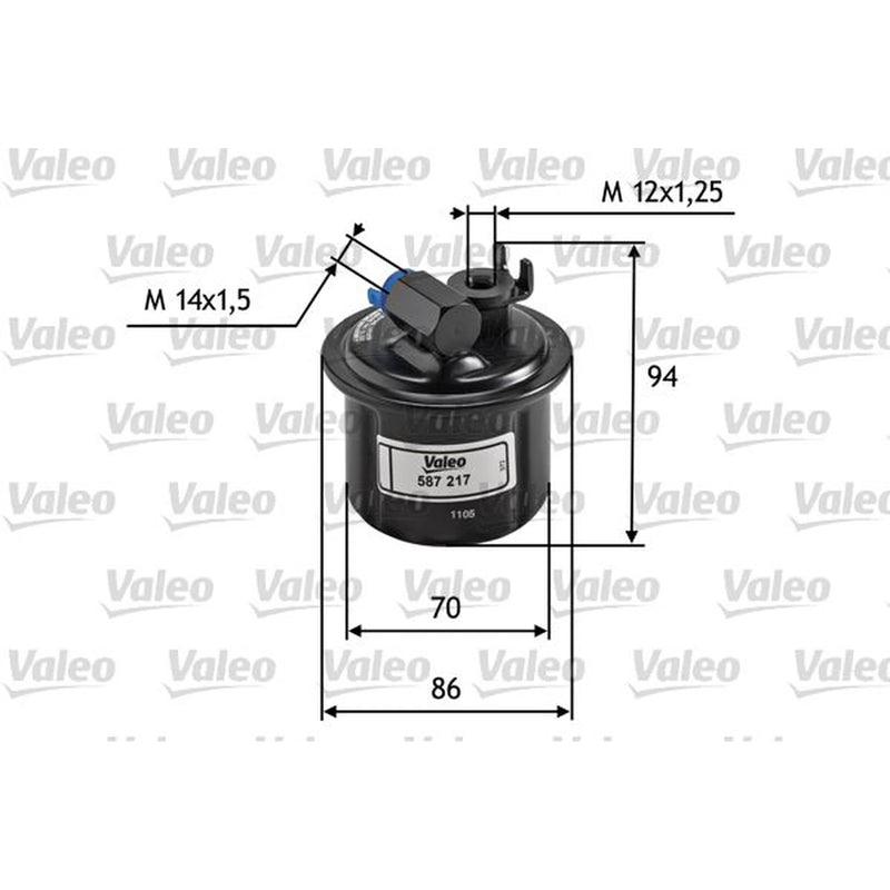 Valeo Fuel Filter Element 587217