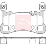 Apec Rear Brake Pad Set PAD2276