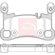 Apec Rear Brake Pad Set PAD2276