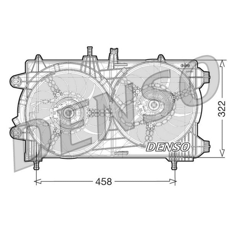 Denso Engine Cooling Fan DER13008