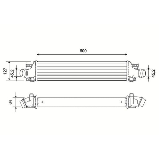 Valeo Intercooler (Charge Air Cooler) 822965