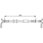 Bosch Brake Hydraulic Hose Line Rear 1 987 481 714