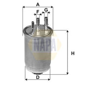 NAPA Fuel Filter Element NFF2229