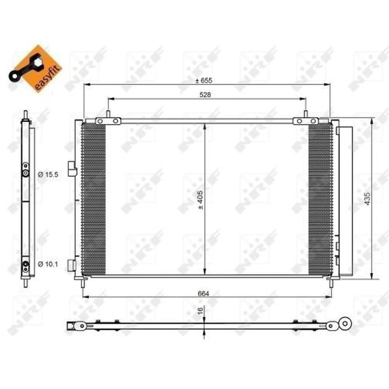 NRF Air Conditioning Condenser 350222