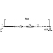 Bosch Handbrake Cable Left Rear 1 987 482 520