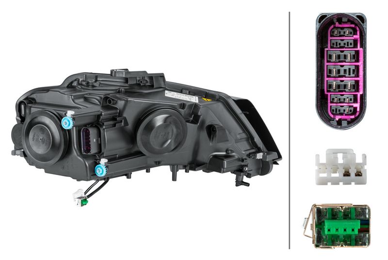 Hella Headlight Headlamp D3S (Gas Discharge Lamp) Left