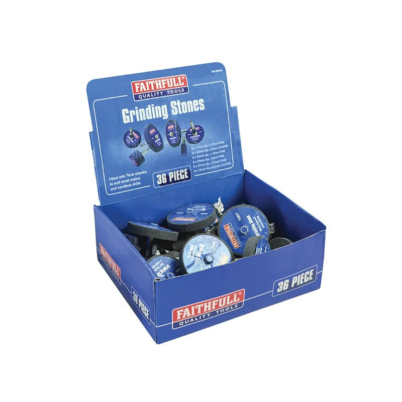 Faithfull Grinding Wheel Assortment, 36 Piece - FAIGWA36
