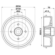 Mintex Brake Drum Assembly Rear MBD416