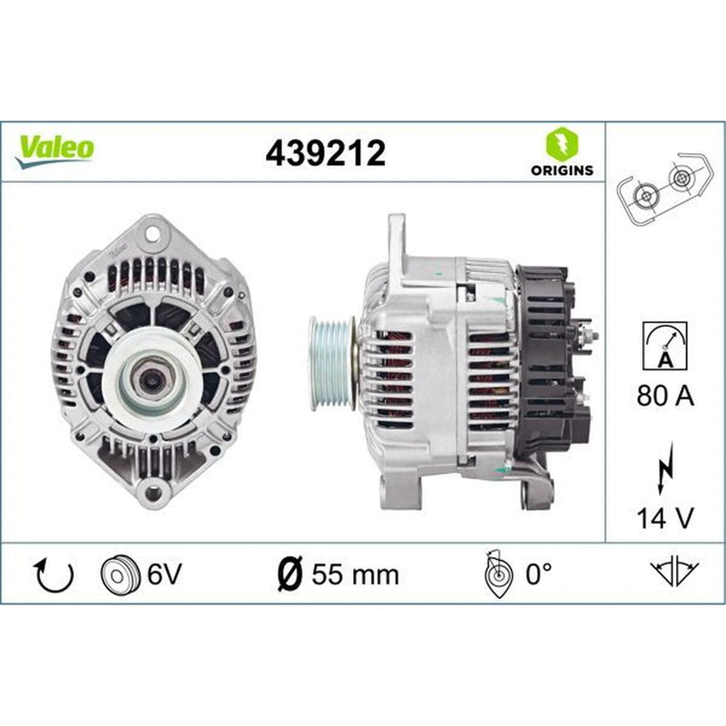 Valeo Car Alternator 12V 439212